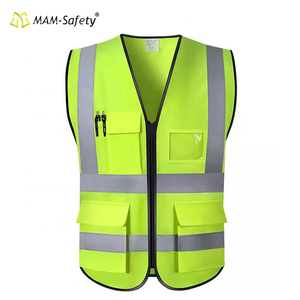 Chaleco De Seguridad personalizado De alta visibilidad X Back Industria Hi Vis Chaleco De Seguridad reflectante con bolsillos - Product Image 6