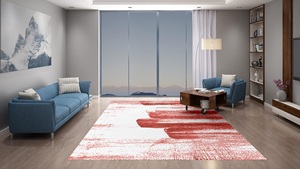 Alfombra Persa de Lana Anudada a Mano con Patrón Abstracto, Antideslizante, Ecológica, de 12 mm de Grosor para Salas de Estar, Hoteles y Espacios Comerciales - Product Image 5