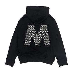 Sweat à capuche personnalisé surdimensionné en strass Pull streetwear lourd pour hommes Fabricant OEM/ODM Sweat à capuche complet en strass - Product Image 2
