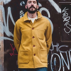 Veste d'hiver en laine tendance pour homme, manteau matelassé chaud, vêtement d'extérieur décontracté, manches longues, veste élégante pour homme, vente en gros - Product Image 6