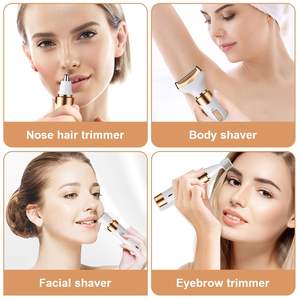 Depiladora Eléctrica 4 en 1 para Mujer, Recortadora de Vello Íntimo sin Dolor para Rostro, Nariz y Axilas, Resistente al Agua IPX7, Alimentación USB para Uso en el Automóvil - Product Image 2