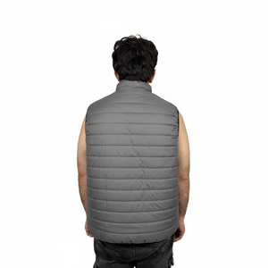 Chaleco Acolchado de Invierno sin Mangas con Capucha, Brillante, Cómodo, 100% Poliéster, Nuevo, al por Mayor, para Hombre - Product Image 2