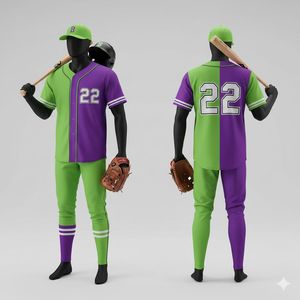 Uniforme de Béisbol Totalmente Personalizado para Equipos Adultos, Conjuntos Transpirables 100% Poliéster con Colores Duraderos y Costuras Resistentes - Product Image 6