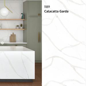 Offre Spéciale : Dalle de Quartz Calacatta Moderne de 2 cm et 3 cm à Bords Biseautés pour Comptoirs de Cuisine, Salles de Bain et Salles à Manger - Vente en Gros - Product Image 3