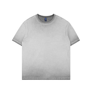 MOQ:1pcs 290gsm Alta Qualidade Ácido Wash Dtg Impressão Algodão <span class=keywords><strong>Vintage</strong></span> Logo Tee Mens Vestuário Gráfico Oversized Tshirt Custom T <span class=keywords><strong>Shirt</strong></span> - Product Image 1
