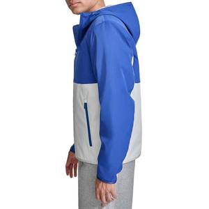 Veste de pluie d'hiver de haute qualité pour hommes personnalisé bloc de couleur fermeture éclair polyester coupe-vent capuche dernier prix High Street Style - Product Image 2