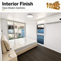 Casa Modular Prefabricada de 40 pies, Fácil de Construir, Expandible y Transportable, Tipo Contenedor, Dos Dormitorios, para Apartamento, Hotel o Villa