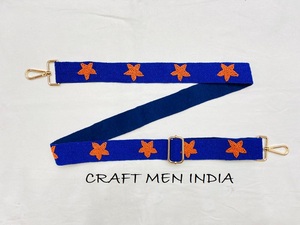 Accessoire de mode réglable à sangle de sac à main perlée multicolore personnalisée faite à la main avec conception de boule d'impression de patte pour sacs - Product Image 3