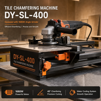 Machine automatique de chanfreinage de carreaux DY-SL-400 1680W, Meuleuse de cinquième génération, Module de chanfreinage et de rainurage de haute précision, Meuleuse d'angle