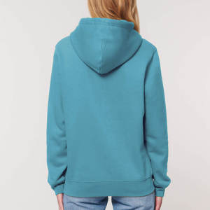 Sweat à capuche oversize pour femme en molleton vierge écologique avec poche latérale, personnalisable DTG, 100 % coton, idéal pour l'hiver - Product Image 3