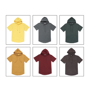 Premium Men's XS Casual <b>Short</b> <b>Sleeve</b> <b>Hoodie</b> Sweatpants Breathable Zipper Design Sublimated Pattern Made Polyester/Cotton Summer - Product Image 6