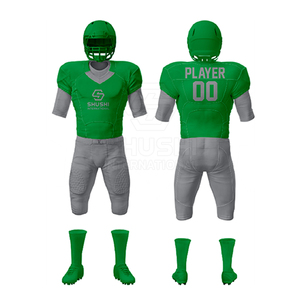 Uniformes de Fútbol Americano Personalizados para Adultos, Ropa Deportiva Corta 100% Poliéster Transpirable, Precio al por Mayor, Suministro Directo de Fábrica - Product Image 3