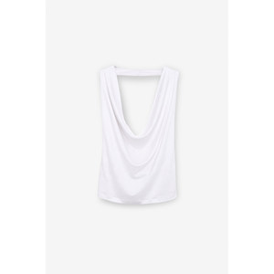 Chemisier court pour femme ETHIQUET NESLIVA à épaules dénudées, col halter et dos ouvert à fines bretelles - Product Image 3
