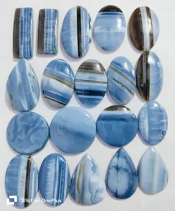 Piedra de ópalo azul natural piedra cabujón de ópalo azul suelto proveedor mayorista piedra cabujón de ópalo azul piedra preciosa suministro al por mayor