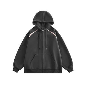 Sweats à capuche zippés pour femmes en gros Différentes couleurs Sweats à capuche zippés unis pour femmes - Product Image 4