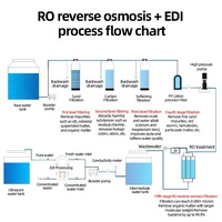 Équipement de filtration d'eau EDI 200LPH, systèmes EDI 50L, 100L, 150L, 200L, système d'eau ultra pure EDI, système d'osmose inverse RO