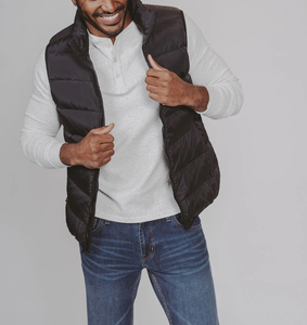 OEM barato invierno prendas de vestir exteriores acolchado abajo sin mangas acolchado Chaleco de talla grande hombres Chaqueta ligera abrigos chaleco transpirable - Product Image 6