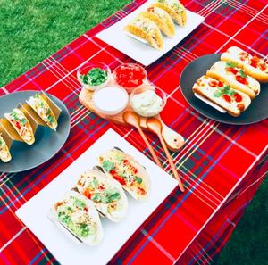 Support de stockage de nourriture de conception simple accessoires d'ustensiles de cuisine support de support de taco poli d'acier inoxydable argenté pour la vaisselle - Product Image 3