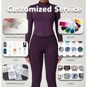 Chaquetas Deportivas Transpirables de Corte Ajustado para Gimnasio, Fitness, Yoga, Tops Cortos para Mujer, Chaquetas Deportivas con Cierre para Correr - Product Image 4