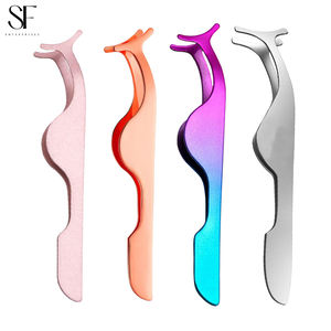 Outil d'applicateur de faux cils en acier inoxydable et pince à épiler Vente en gros de haute qualité avec logo personnalisé - Product Image 3