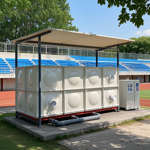 Usine personnalisée 10,000 litres FRP réservoir d'eau 220v ventes divisées combiné eau potable de ferme pliable conception traitement de l'eau - Product Image 4