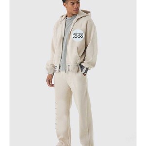 Mens Track Suits 2 Piece Set Sweatsuits <b>Zip</b> Up Hoodies Sweatsuits and Baggy Sweatpants Athletic Jogging Suits Sets - Product Image 2