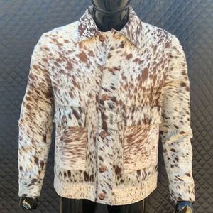 แจ็กเก็ตหนังวัวคุณภาพพรีเมี่ยมแจ็คเก็ตหนังวัวมาใหม่ปักโลโก้ตามสั่ง - Product Image 1