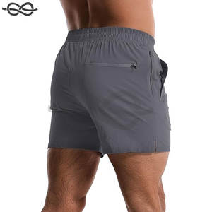 กางเกงวิ่งขาสั้นผู้ชายขนาด7นิ้วน้ำหนักเบาออกกำลังกายในยิมกางเกงขาสั้นผ้าแห้งเร็วระบายอากาศมีกระเป๋ามีซิป - Product Image 3