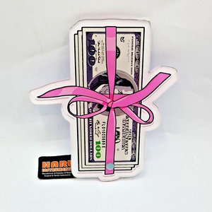 แผ่นกระเบื้องขนตาปลอมทำจากอะคริลิคแข็งเป็นมิตรกับสิ่งแวดล้อมพร้อมโบว์ไทด์ดีไซน์รูปดอลลาร์สำหรับต่อขนตา - Product Image 3