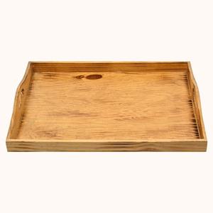 Plateau de service en bois fait main haut de gamme Plateau rustique et élégant pour la maison et la cuisine disponible à bon prix - Product Image 2
