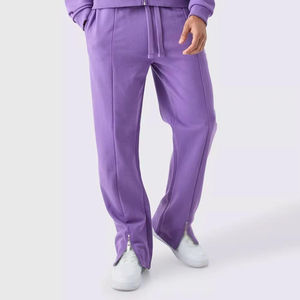 Ensemble de sport unisexe décontracté 2025 en polaire 100 % polyester, respirant, à manches longues, 2 pièces, taille élastique, 480g, personnalisable pour l'hiver - Product Image 4