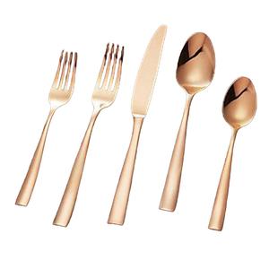 ชุดเครื่องใช้บนโต๊ะอาหารชุบทองโรสโกลด์สไตล์โมเดิร์นคุณภาพสูง - Product Image 1