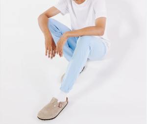 Pantalon de survêtement ample en velours côtelé pour homme, délavé à l'acide, imprimé à l'écran, avec taille élastique, style jogger - Product Image 3