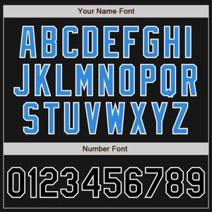 Chaqueta Bomber Varsity de Invierno con Cuello Alto, Dos Tonos Negro y Azul Blanco, con Cremallera, Fabricación Personalizada OEM - Product Image 3