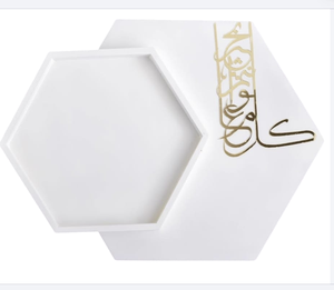 Bandeja de servicio multifuncional de alta calidad, diseño moderno, plato de servicio de 2 niveles, uso de fiesta en casa, vajilla decorativa de mesa - Product Image 3