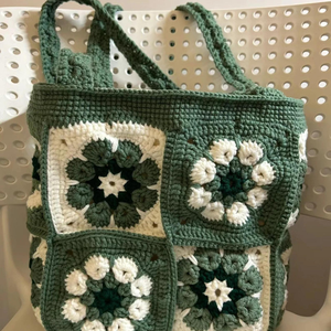 กระเป๋าถักโครเชต์สำหรับผู้หญิงกระเป๋าถักสะพายไหล่กระเป๋าช้อปปิ้งที่สวยงามกระเป๋าน่ารักกระเป๋าโครเชต์ผลิตในเวียดนาม - Product Image 2