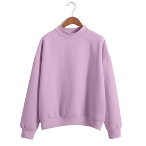 เสื้อสเวตเชิ้ตผู้หญิงคอกลม แขนยาว สีพื้น พิมพ์โลโก้ได้ตามสั่ง สไตล์ลำลอง ขายดี ราคาส่ง - Product Image 1