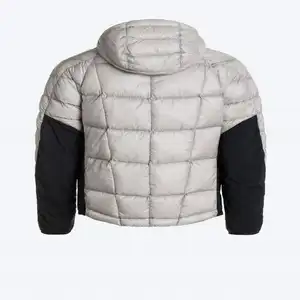 新款优质促销时尚柔软闪亮冬季保暖外套男士鸭绒河豚夹克防水防风