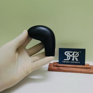 Canne de marche ergonomique moderne en corne de buffle naturelle, durable et écologique, avec poignée droite et élégante, idéale comme pièce de rechange. - Product Image 1