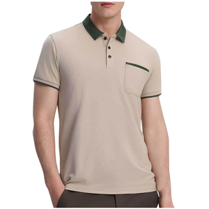 เสื้อโปโลชายแขนสั้นคอปกตัดสี 3 กระดุม สไตล์ลำลองสำหรับเล่นกอล์ฟ  รับสกรีนโลโก้ มีหลายขนาด รับผลิตแบรนด์ส่วนตัว - Product Image 3