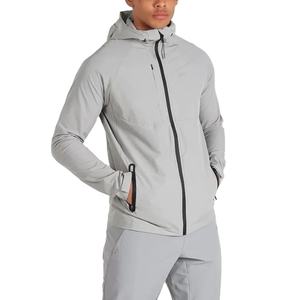 2025 Veste de travail Softshell grise pour hommes avec logo personnalisé Style Over-the-Street avec col montant pour l'approvisionnement ODM d'hiver - Product Image 5