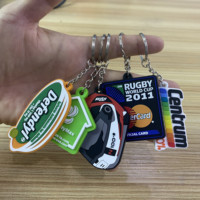 Gantungan kunci karet kustom 3d Pvc gantungan kunci kustom logo gantungan kunci 2025 gantungan kunci PVC 2025 barang promosi dengan logo