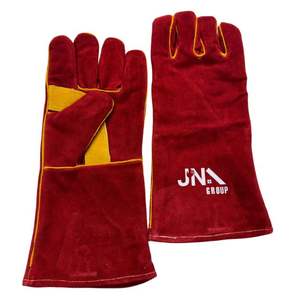 Gants de soudage à paume rouge Vente à chaud Isolation de protection Résistant à la chaleur Anti-coupure EPI Gants de travail de sécurité de soudage - Product Image 1