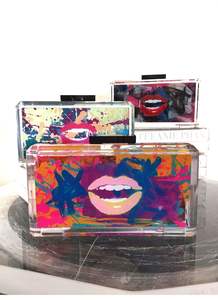 กระเป๋าโดยใช้การเชื่อมโยงกับคลัทช์เรซินคุณภาพมาตรฐานกระเป๋าดีไซน์เนอร์ที่ไม่ซ้ำใครหรูหราราคาที่ดีที่สุดการออกแบบตกแต่ง - Product Image 2