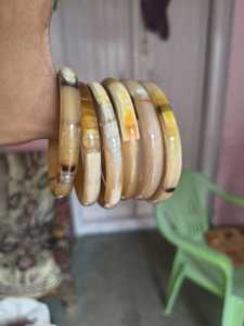 กำไลข้อมือเขาควายทำด้วยมือมีสไตล์ใหม่ทันสมัยรูปทรงมงกุฎทันสมัยทำจากวัสดุที่มีเอกลักษณ์ใช้สำหรับผู้หญิงแฟชั่นสาวๆ - Product Image 2