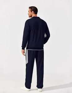 Conjunto Deportivo para Hombre, Estilo Urbano, de Algodón Transpirable, Talla Grande, Diseño Sólido, 400g, Ropa Deportiva de Primavera para Correr - Product Image 4