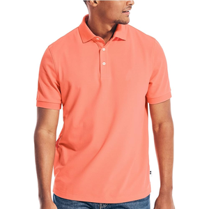 เสื้อโปโลผู้ชายแบบลำลองสำหรับฤดูร้อนเสื้อมีปกแขนสั้นแบบแห้งเร็วหลากสีผ้าถักคอตตอนเนื้อนุ่มไซส์ใหญ่พิเศษ - Product Image 1