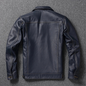 Best Men's Leather <b>Jackets</b> High Quality <b>Canvas</b> Fabric High Street Style Waterproof Breathable - Product Image 2
