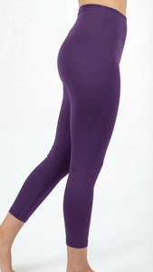 Leggings de sport pour femmes, taille haute, violet améthyste, OEM personnalisé, pantalon de yoga compressif, vêtements de sport actifs - Product Image 2