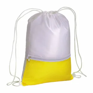 Zaino Personalizzabile 210T Colorato con Cerniera, Sacche Sportive Promozionali con Cordoncino e Gadget - Product Image 4